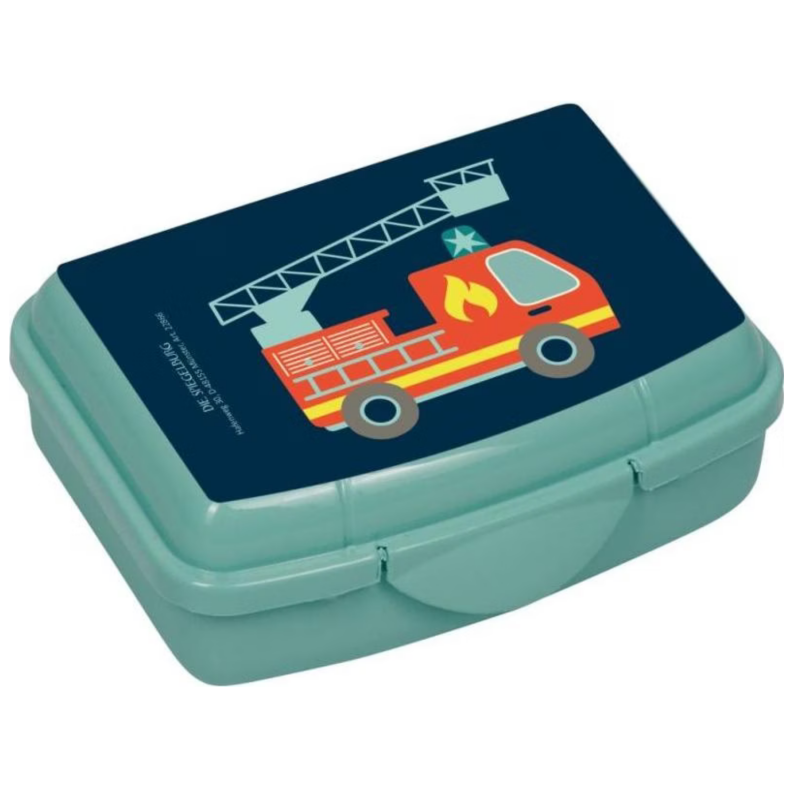 Boîte à goûter ou bons points – motif Pompier (mini format)