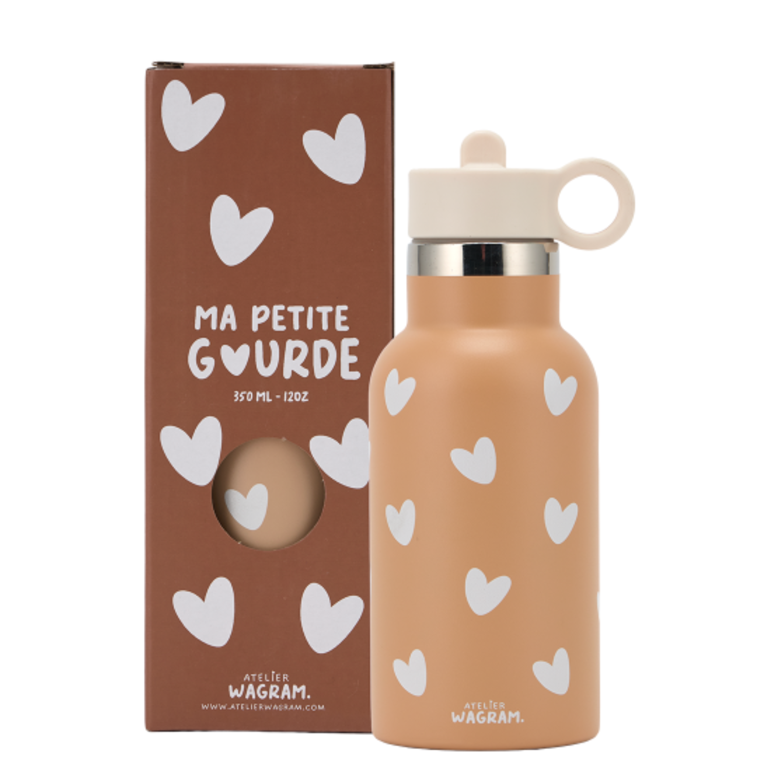 Gourde coeurs - Nougat