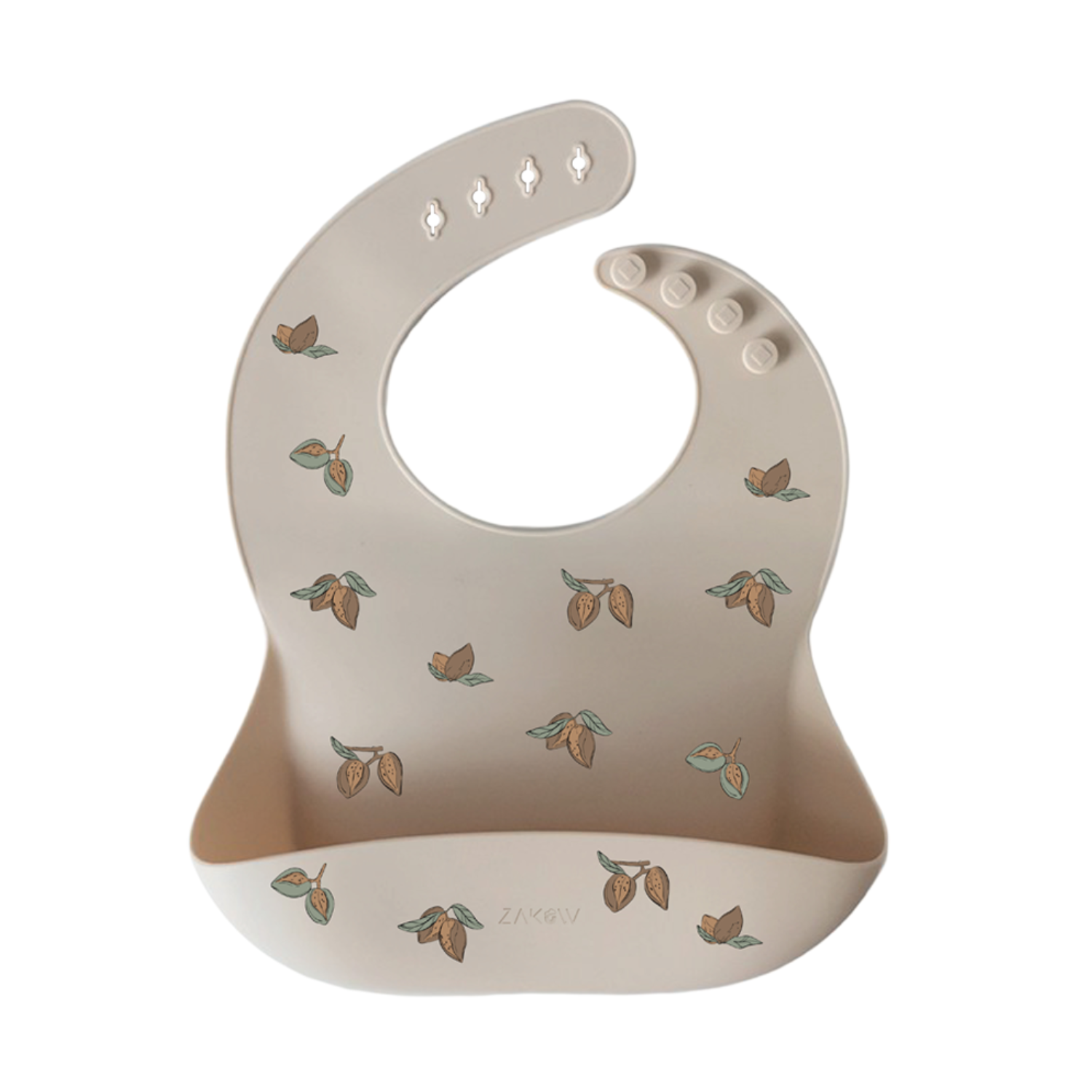 Bavoir en silicone - Amandes