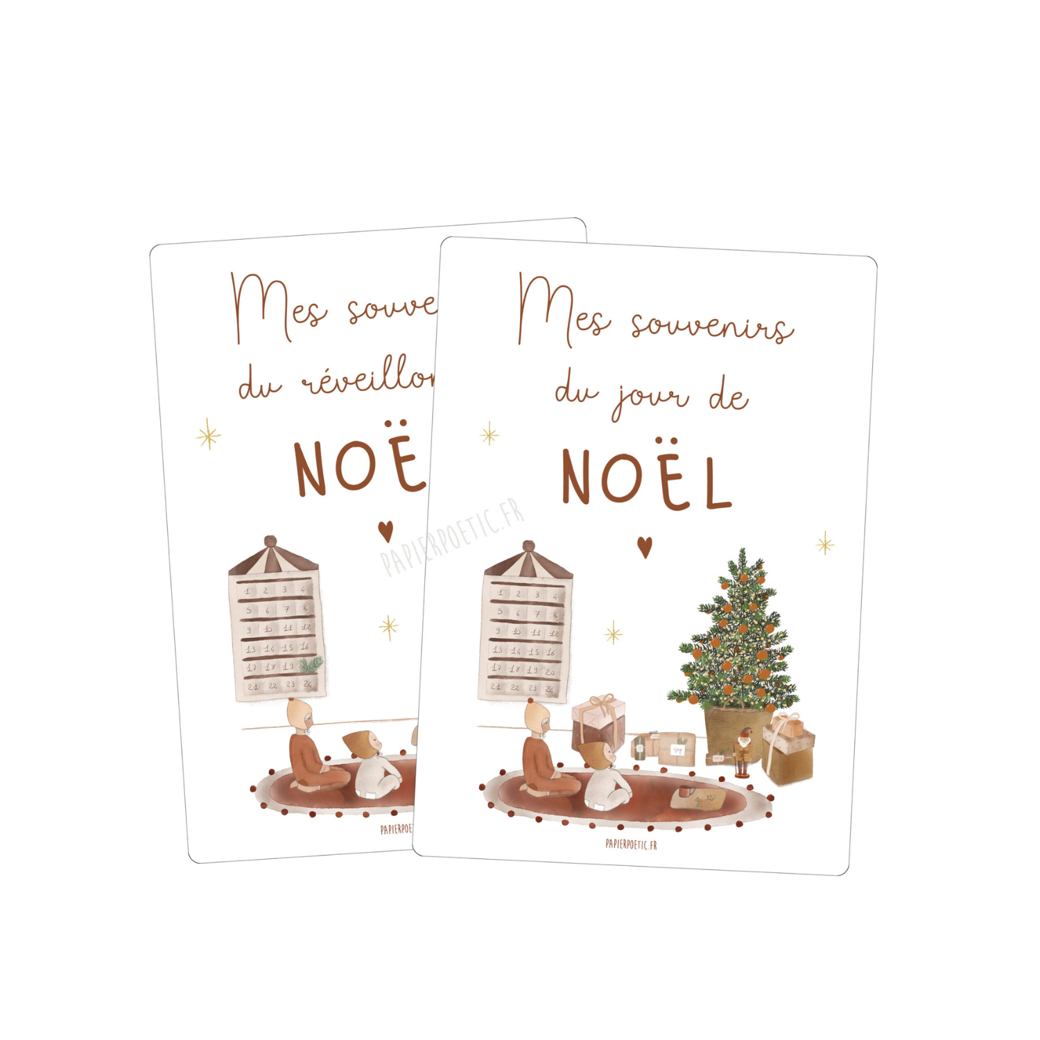 Cartes souvenirs de noël