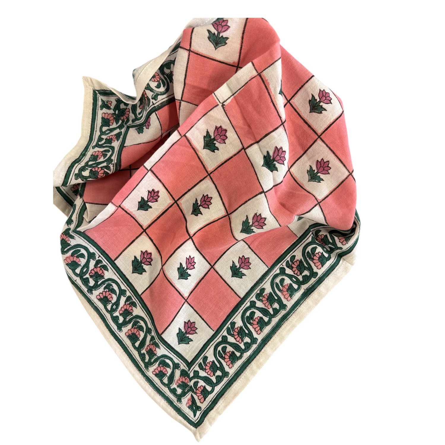 Foulard "Rose/Vert" - Adulte – Image 2
