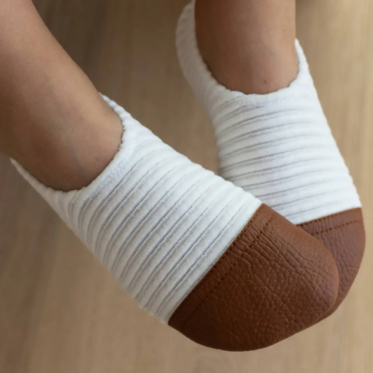 Chaussons Velours - Ivoire - 24/26