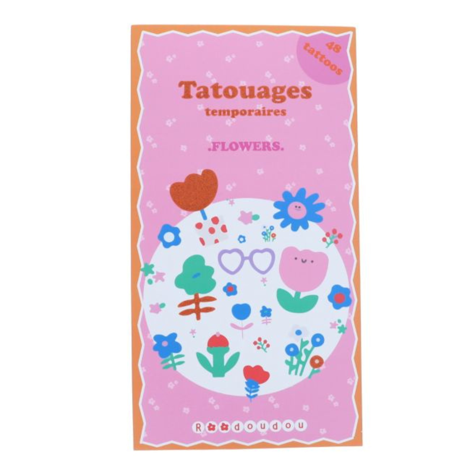 Set de 2 planches de tatouages temporaires – Flowers