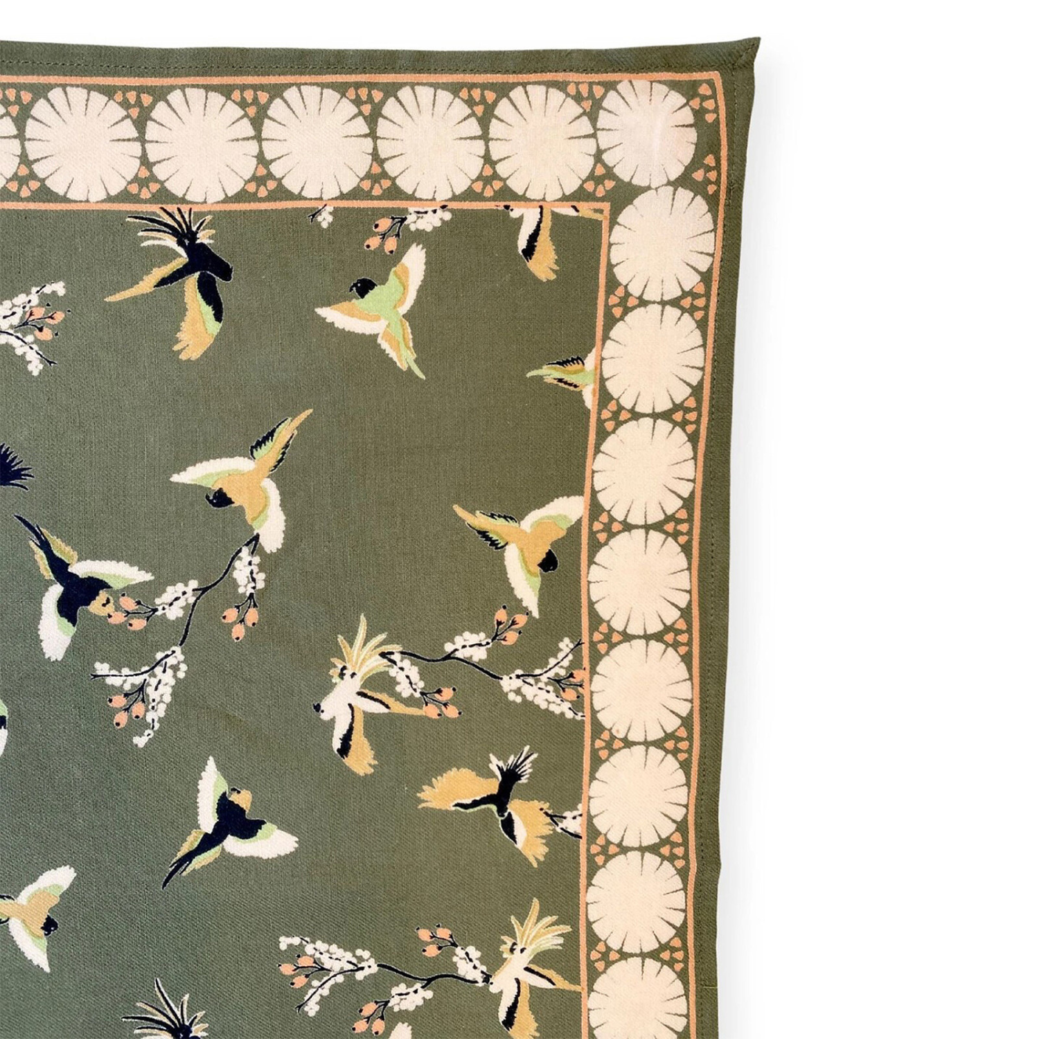 Grand foulard "Cerisier Eucalyptus" – Image 3