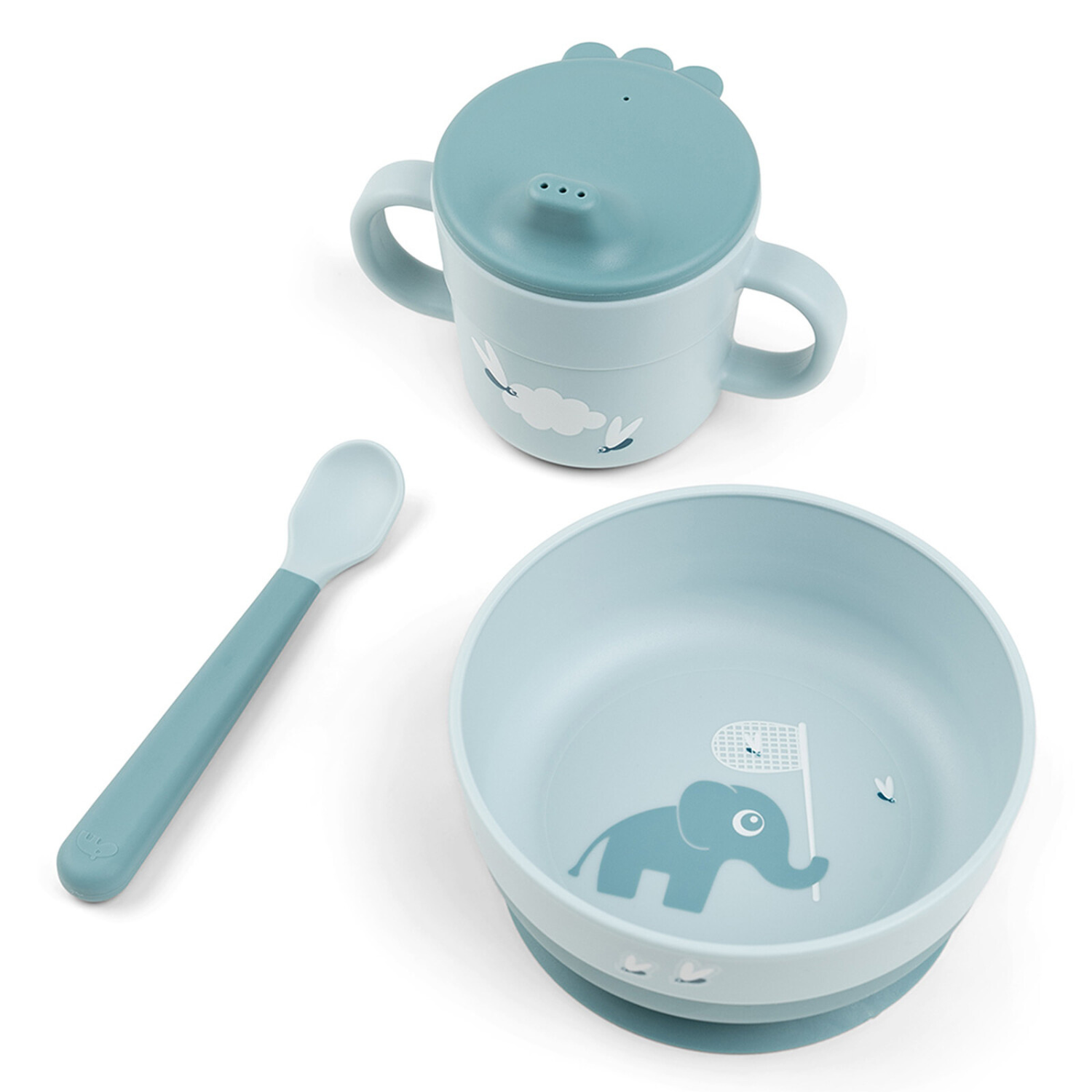 Coffret Premier Repas - Éléphant Bleu