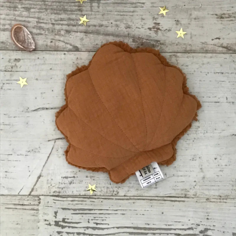 Bouillotte coquillage - cognac