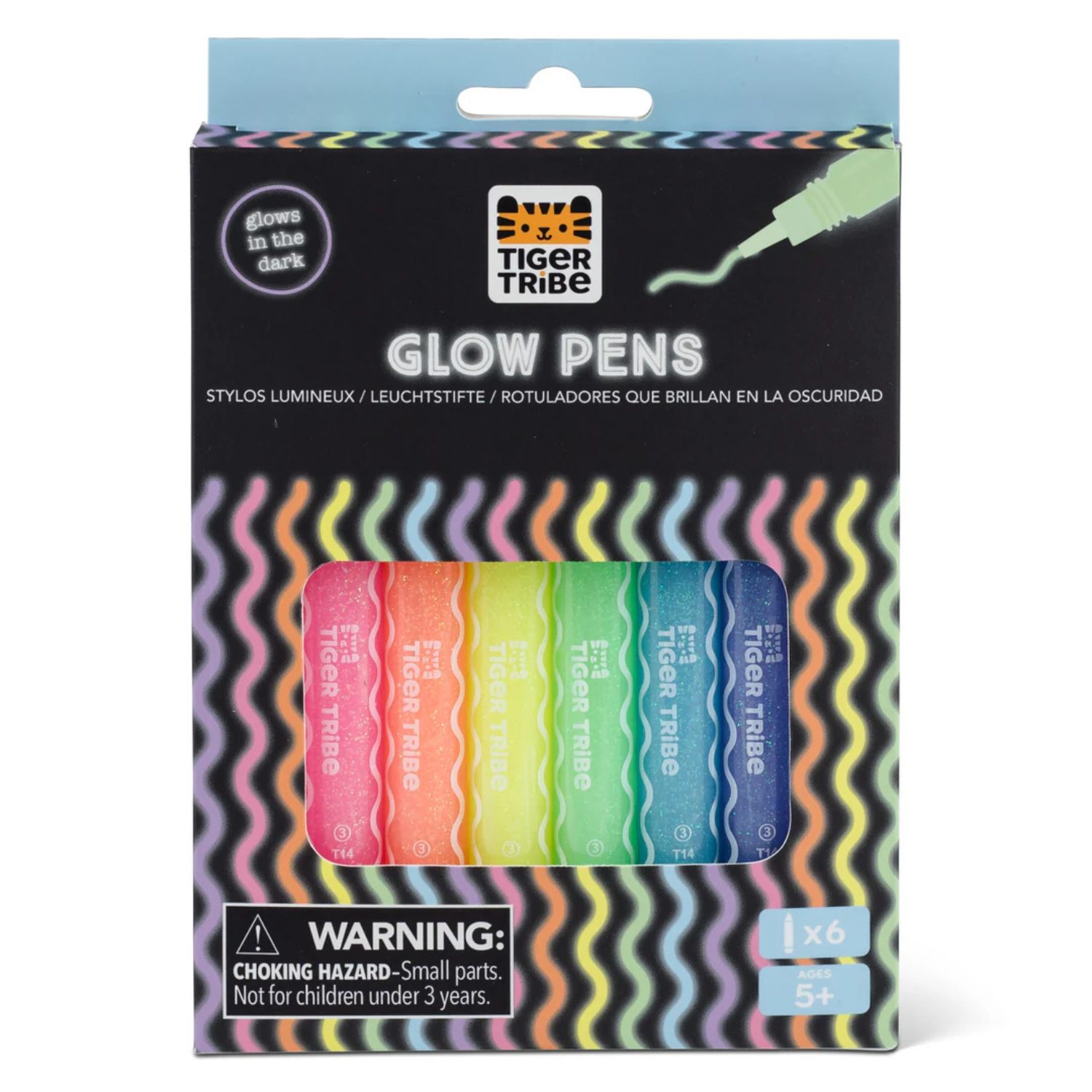 Set de 6 stylos phosphorescents