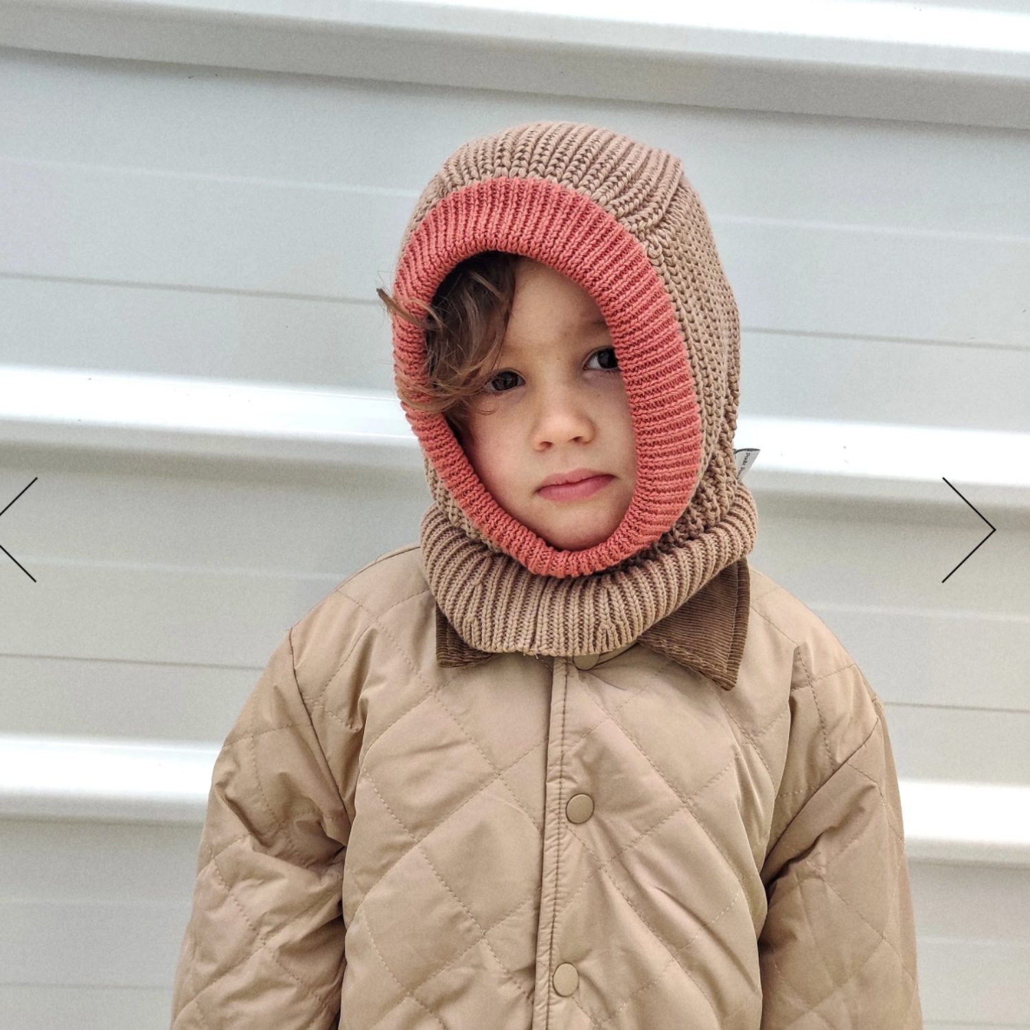 Cagoule marron terracotta (3-6 ans)