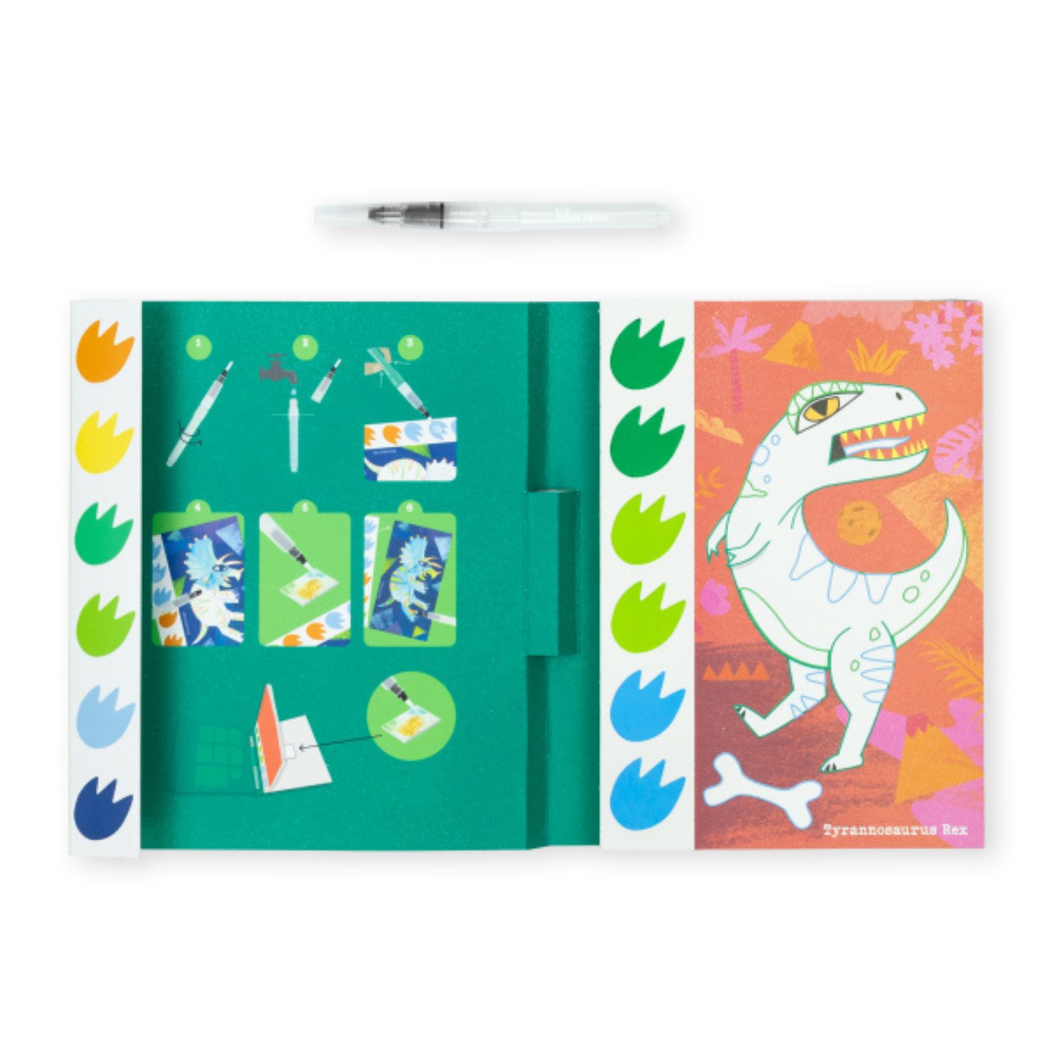 Coffret peinture enfant – Dinosaures (avec pinceau magique) – Image 2