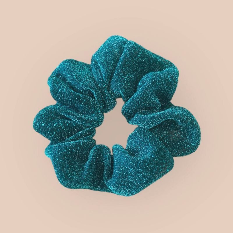 Chouchou paillettes – Aqua