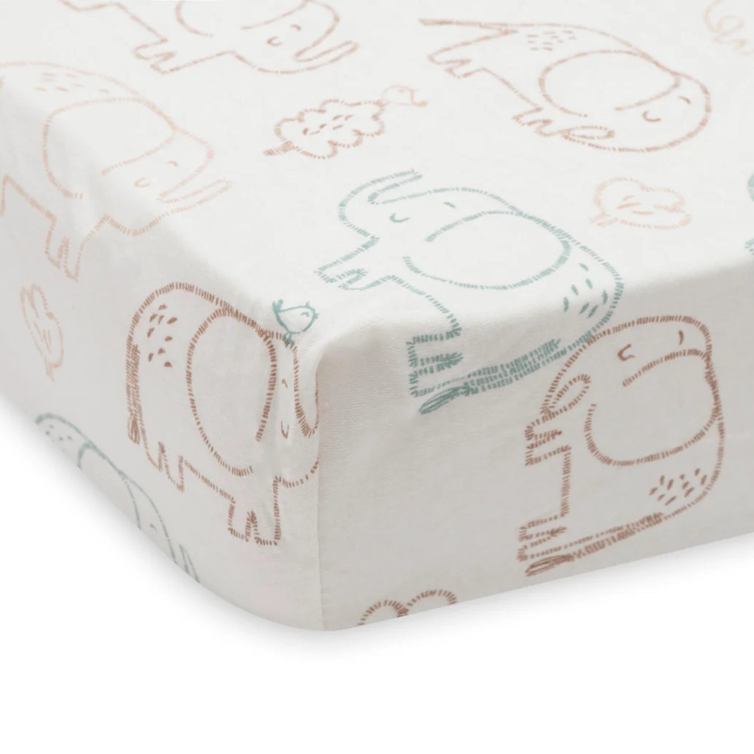 Drap-housse en jersey – Elephants tales – Image 3