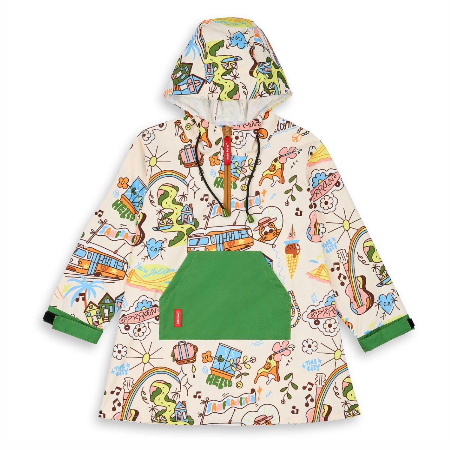 Poncho de pluie San Francisco 2-3 ans