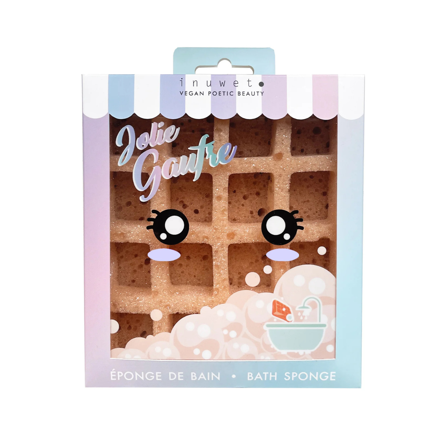 Éponge de bain gaufre