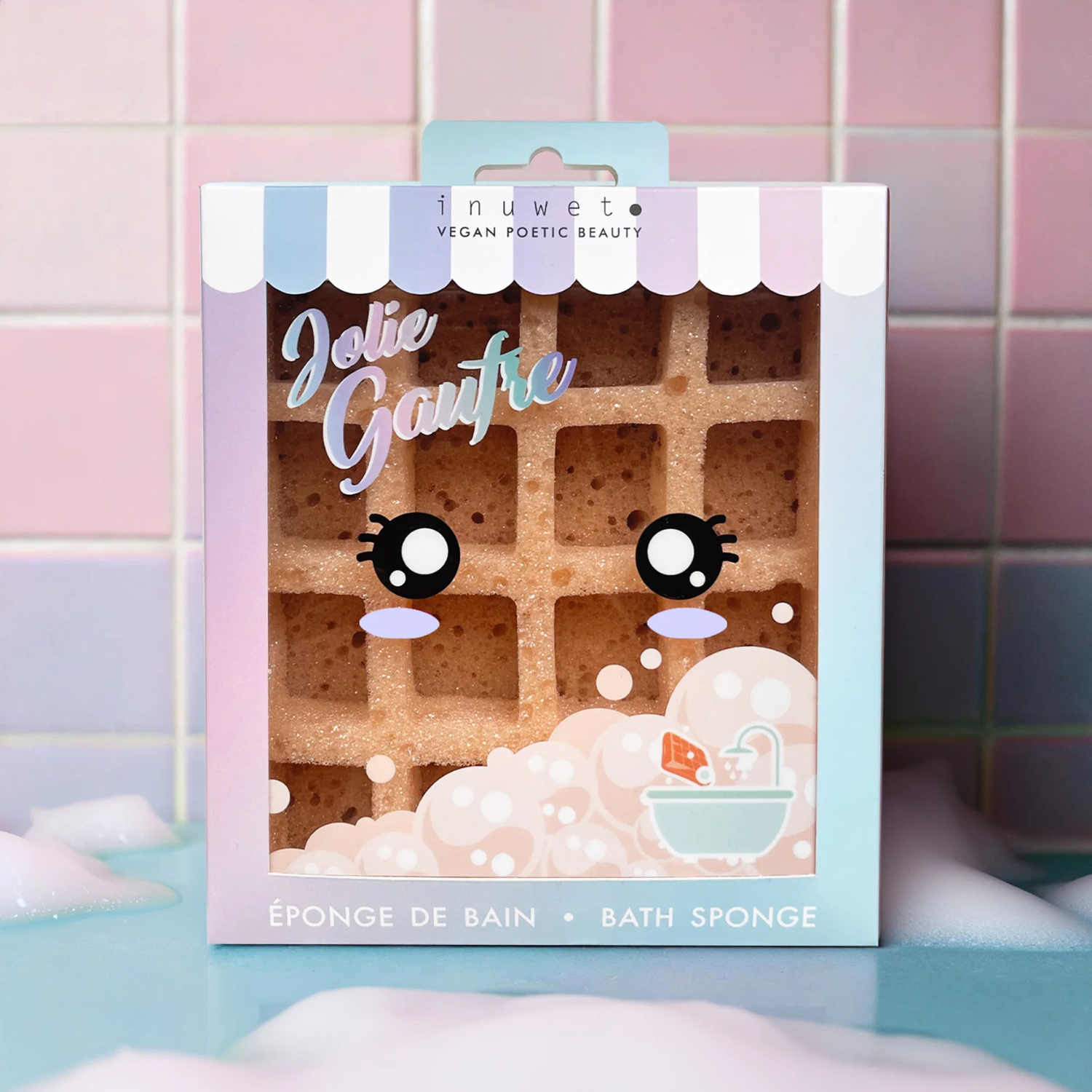 Éponge de bain gaufre – Image 3