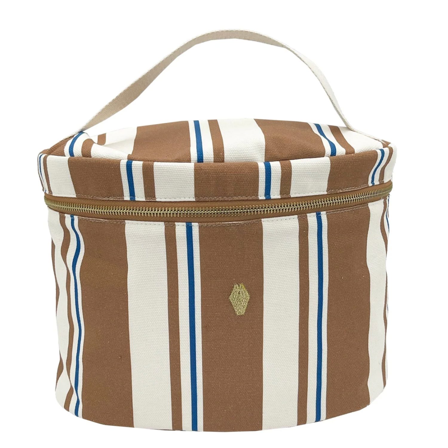 Vanity rayures marron/bleu