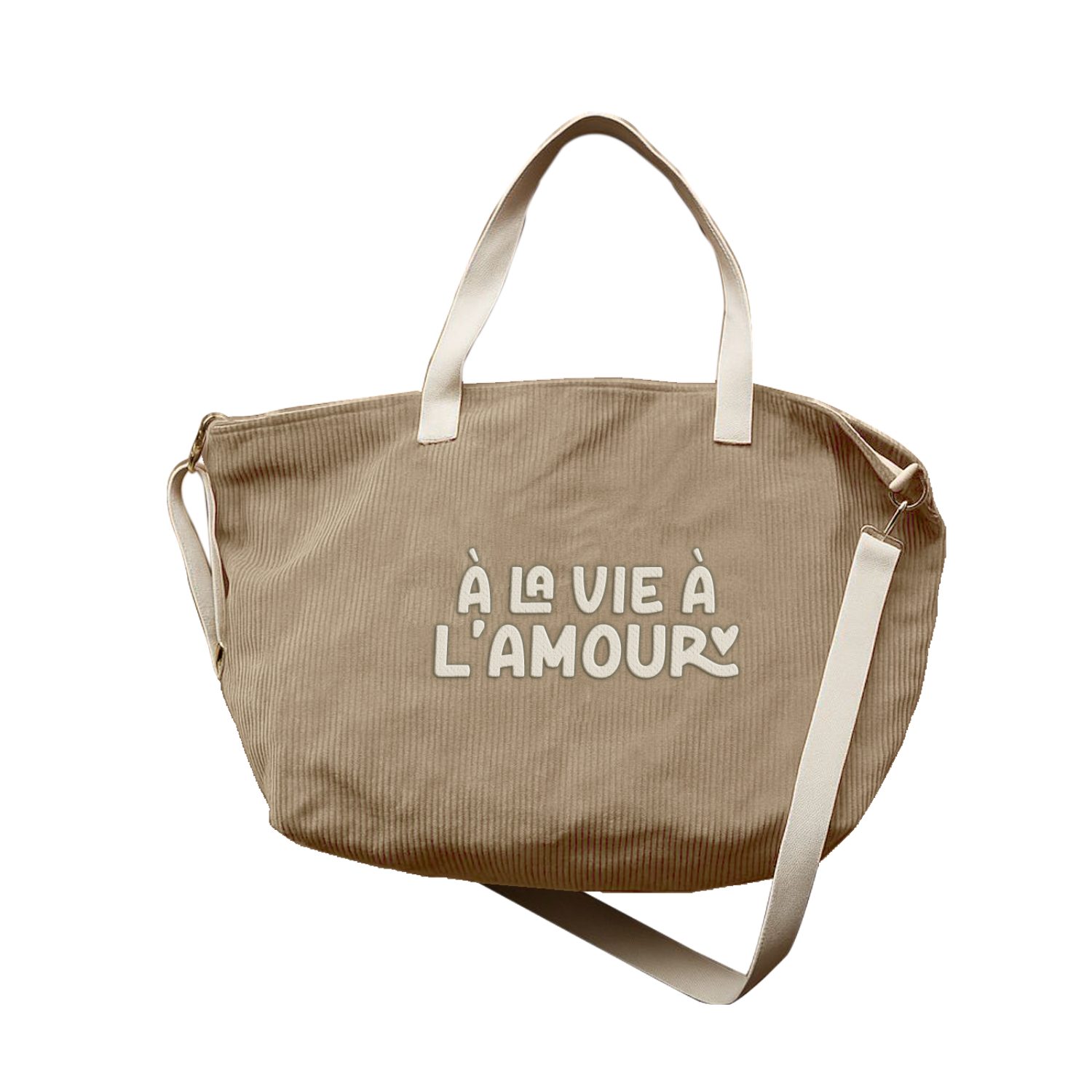 Sac XL velours À la vie à l'amour