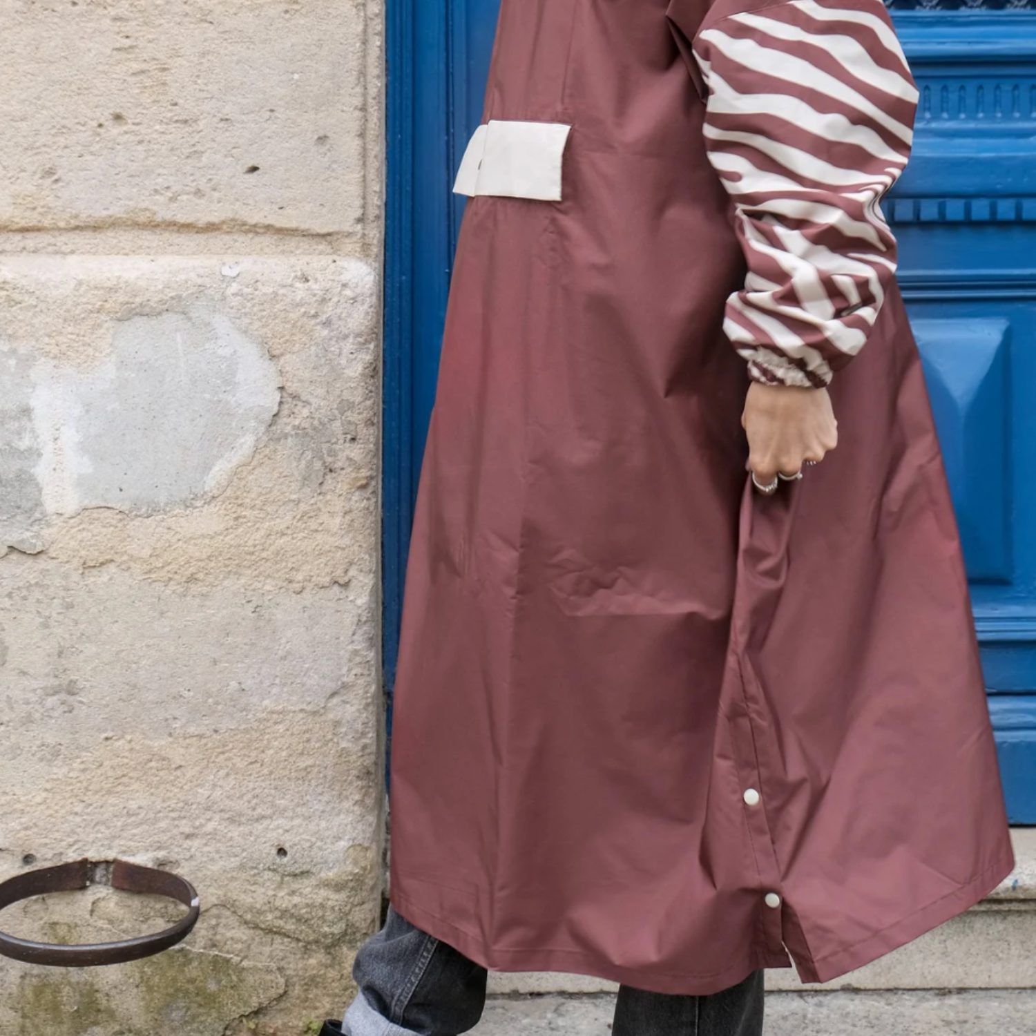 Poncho adulte zébra taille unique – Image 6