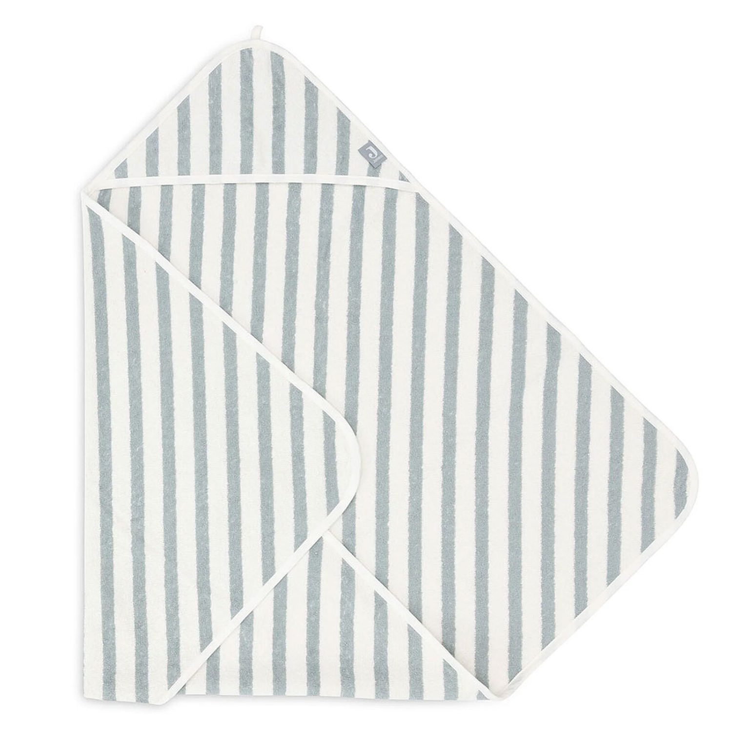 Cape de bain - Vert d'eau rayé – Image 2