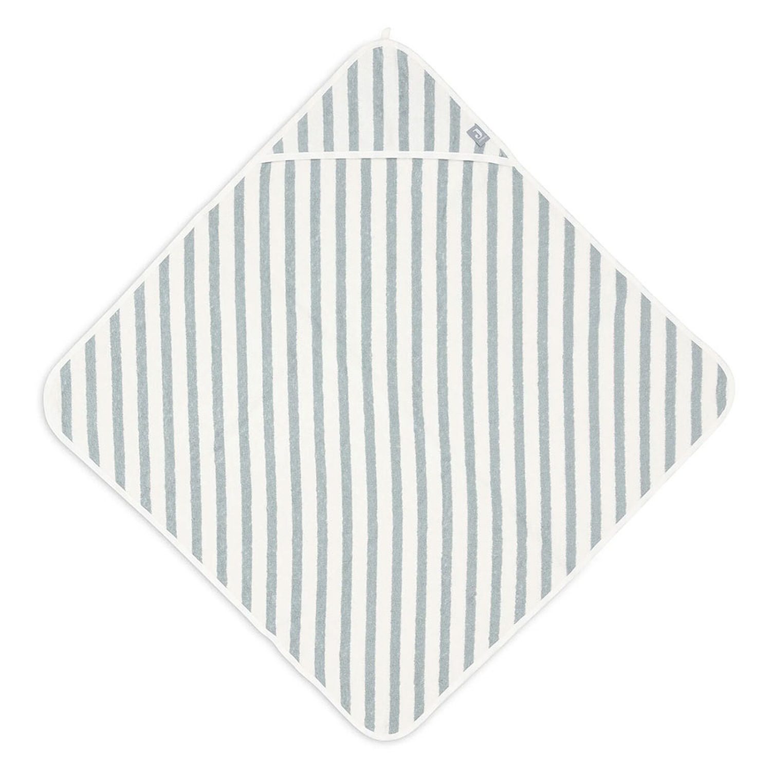 Cape de bain - Vert d'eau rayé