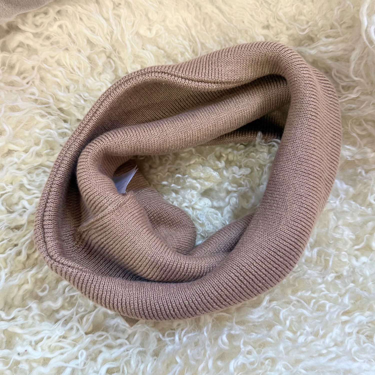 Tour de cou marron glacé