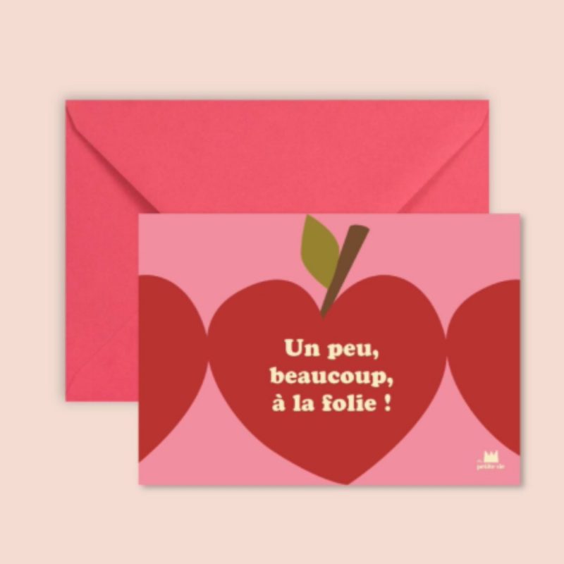 Carte - "Un peu, beaucoup, à la folie"