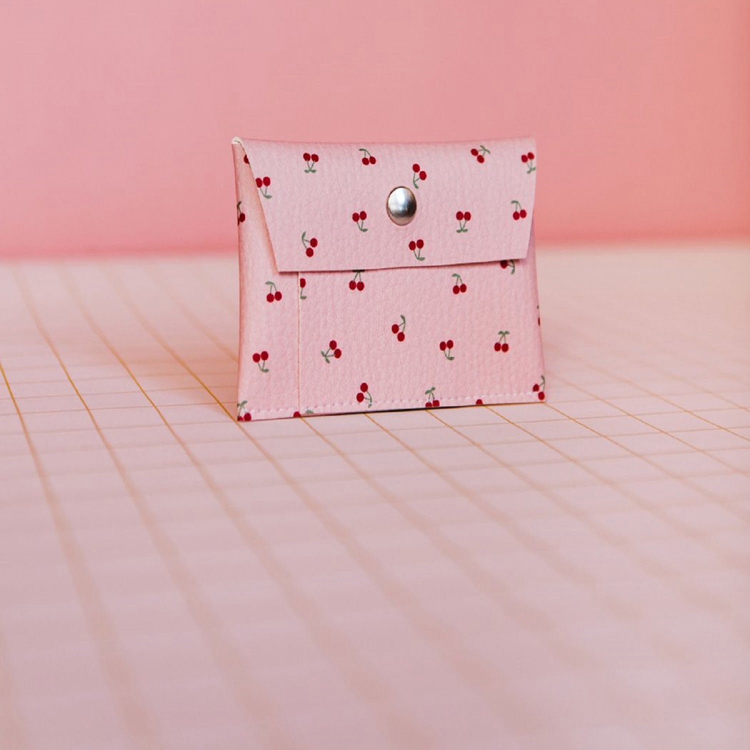 Porte-cartes cerises