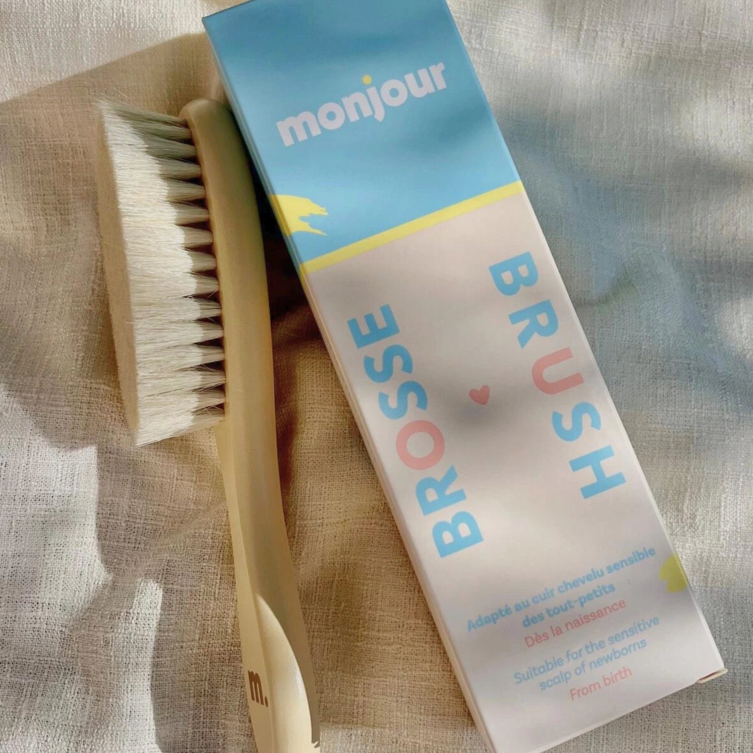 Ma première brosse – Poils de chèvre naturels – Image 2