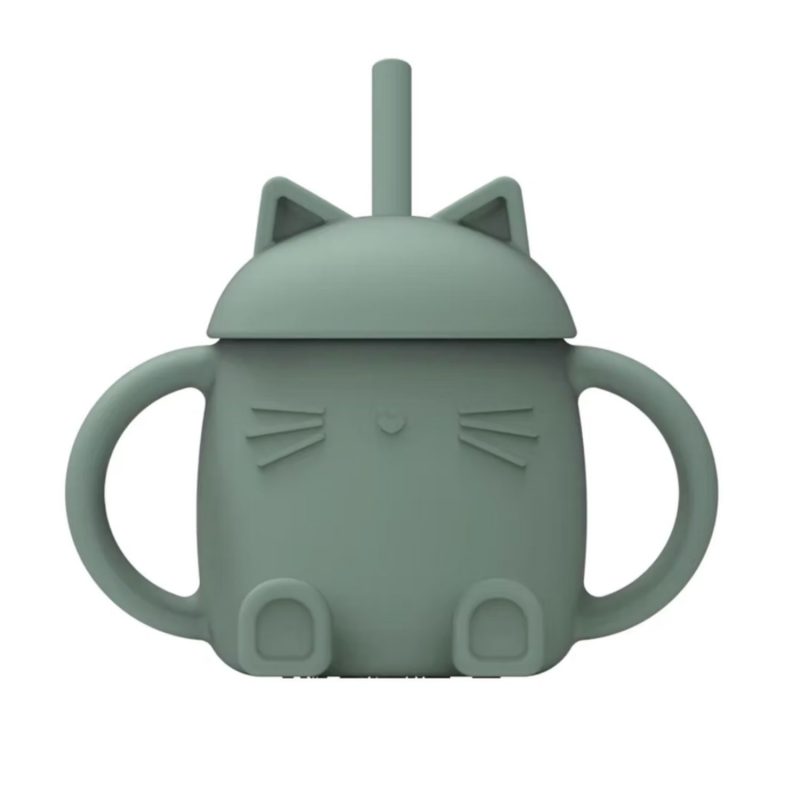 Tasse chat - Kaki