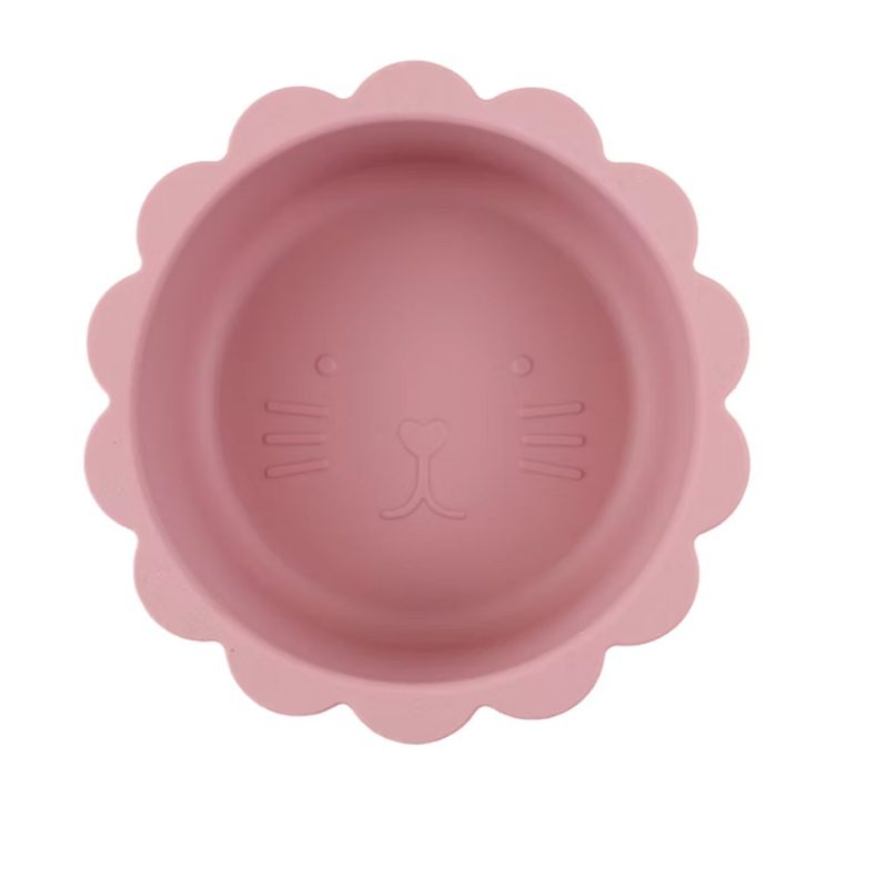 Bol en silicone Chat - Rosé foncé