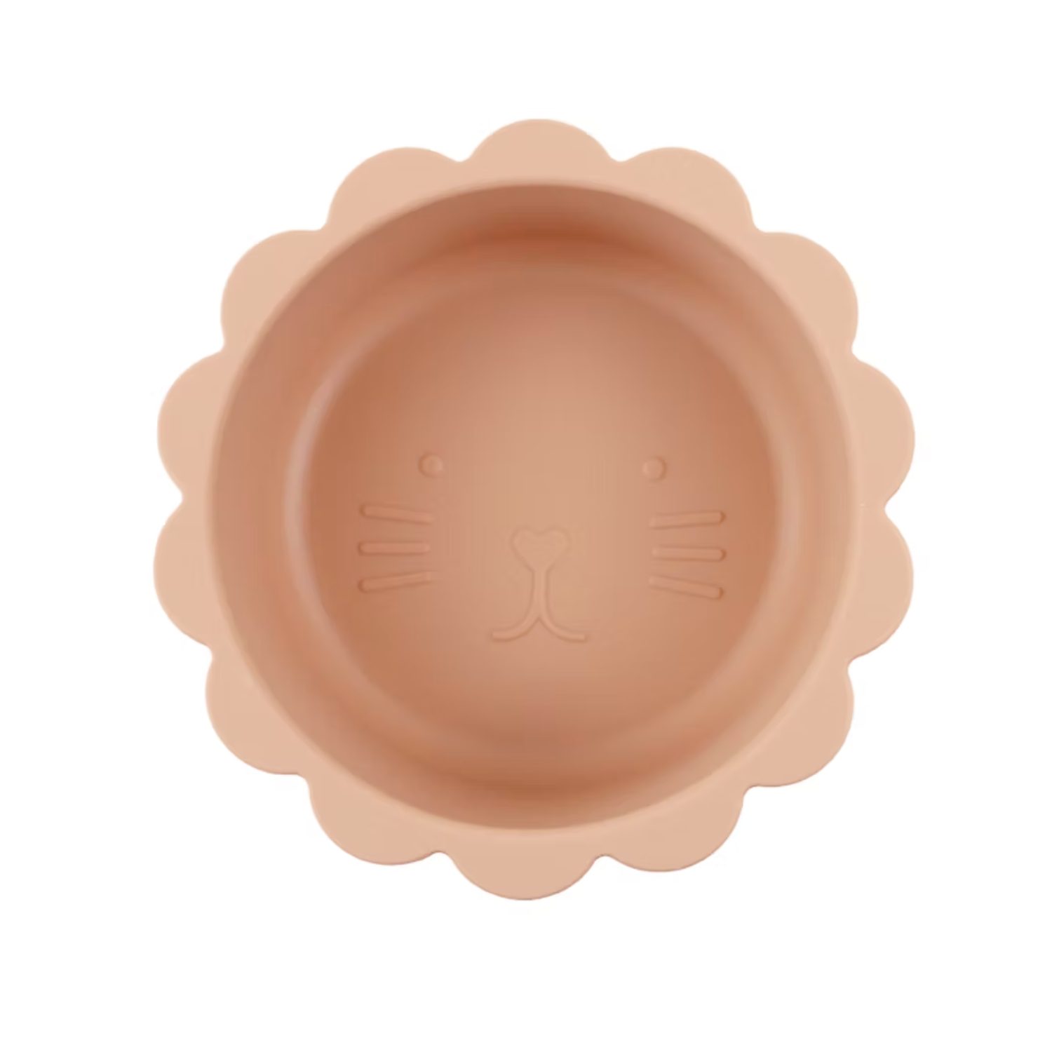 Bol en silicone Chat - Abricot