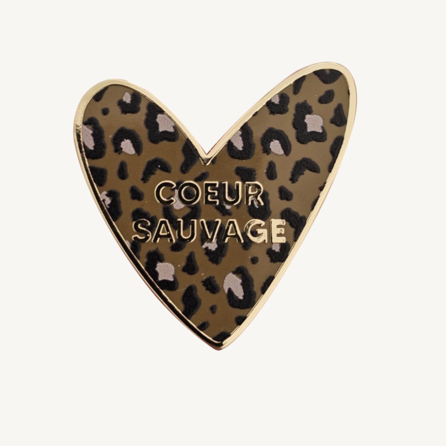 Pin's léopard - "Coeur Sauvage"