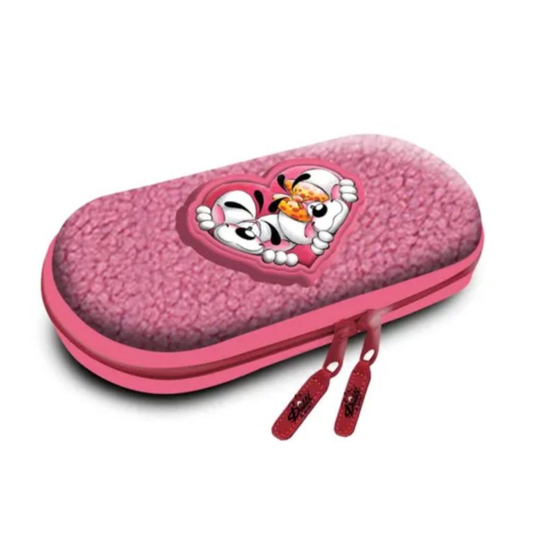 Trousse 3D peluche rose Diddl