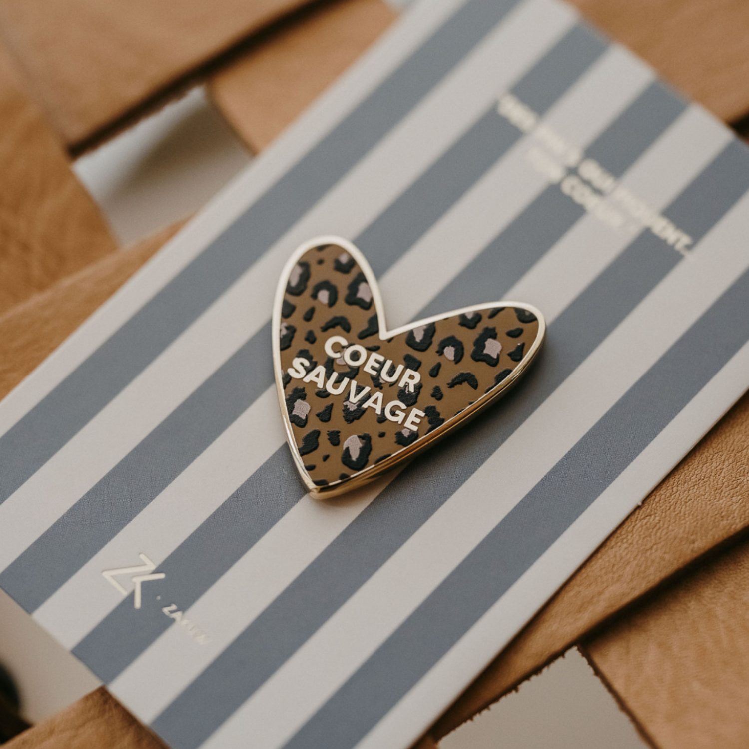 Pin's léopard - "Coeur Sauvage" – Image 2