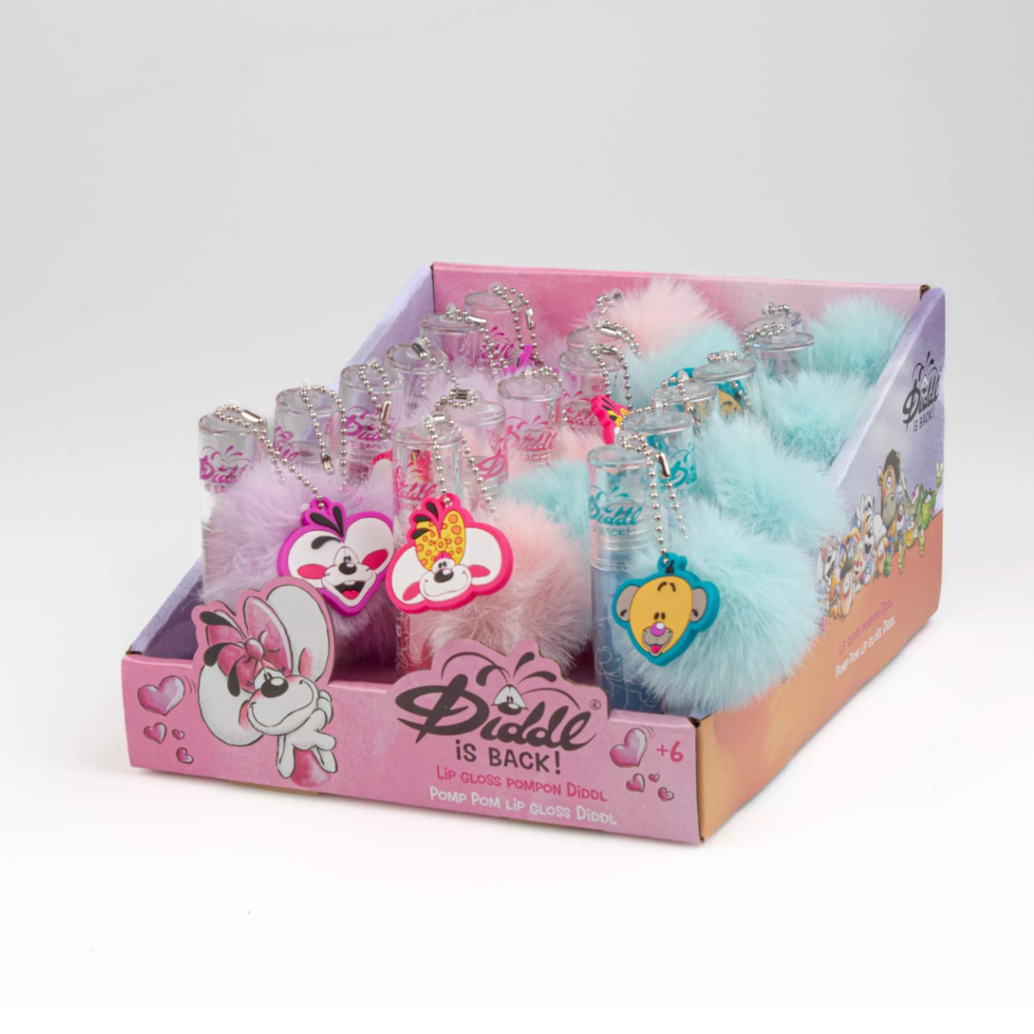 Lip gloss glitter pompon Diddl (coloris aléatoire) – Image 4