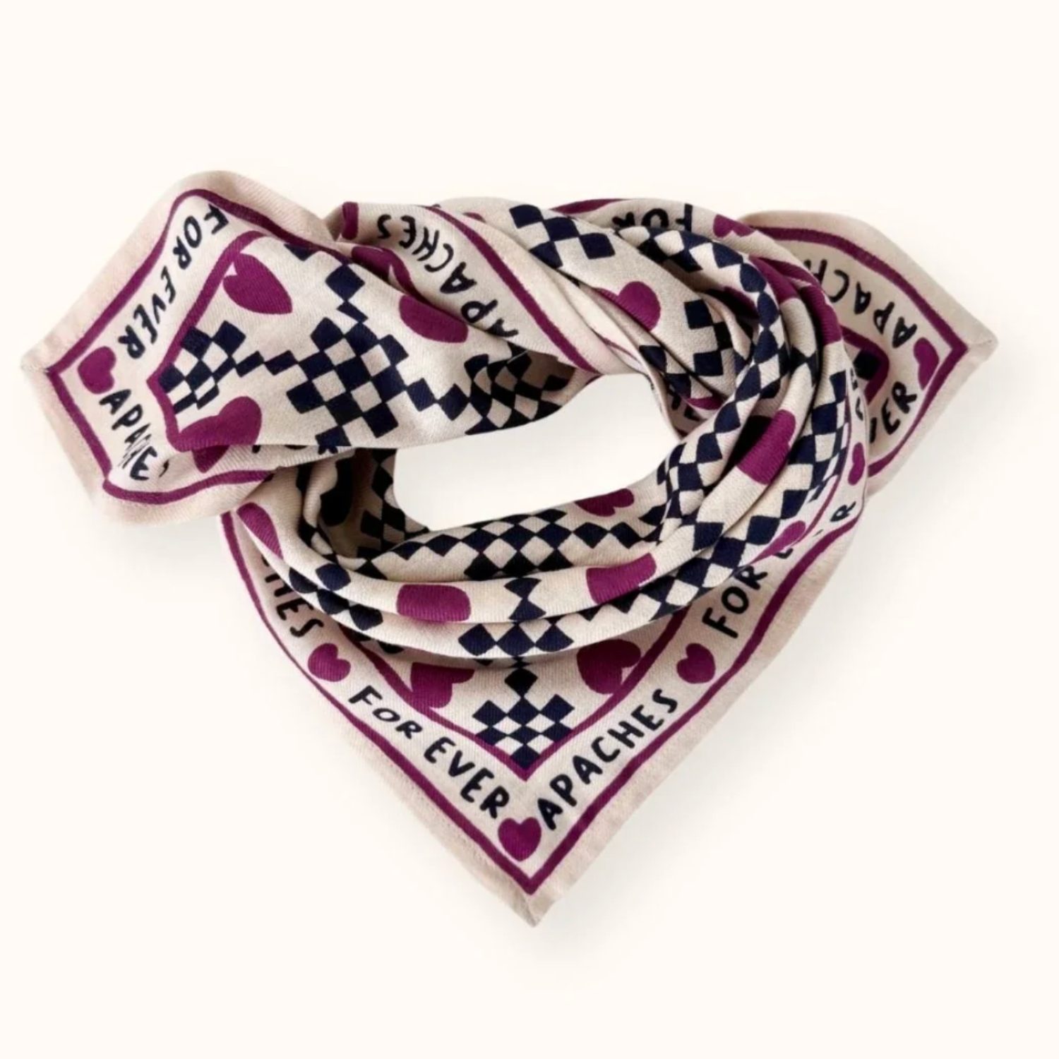 Petit foulard "Amor Macadamia"