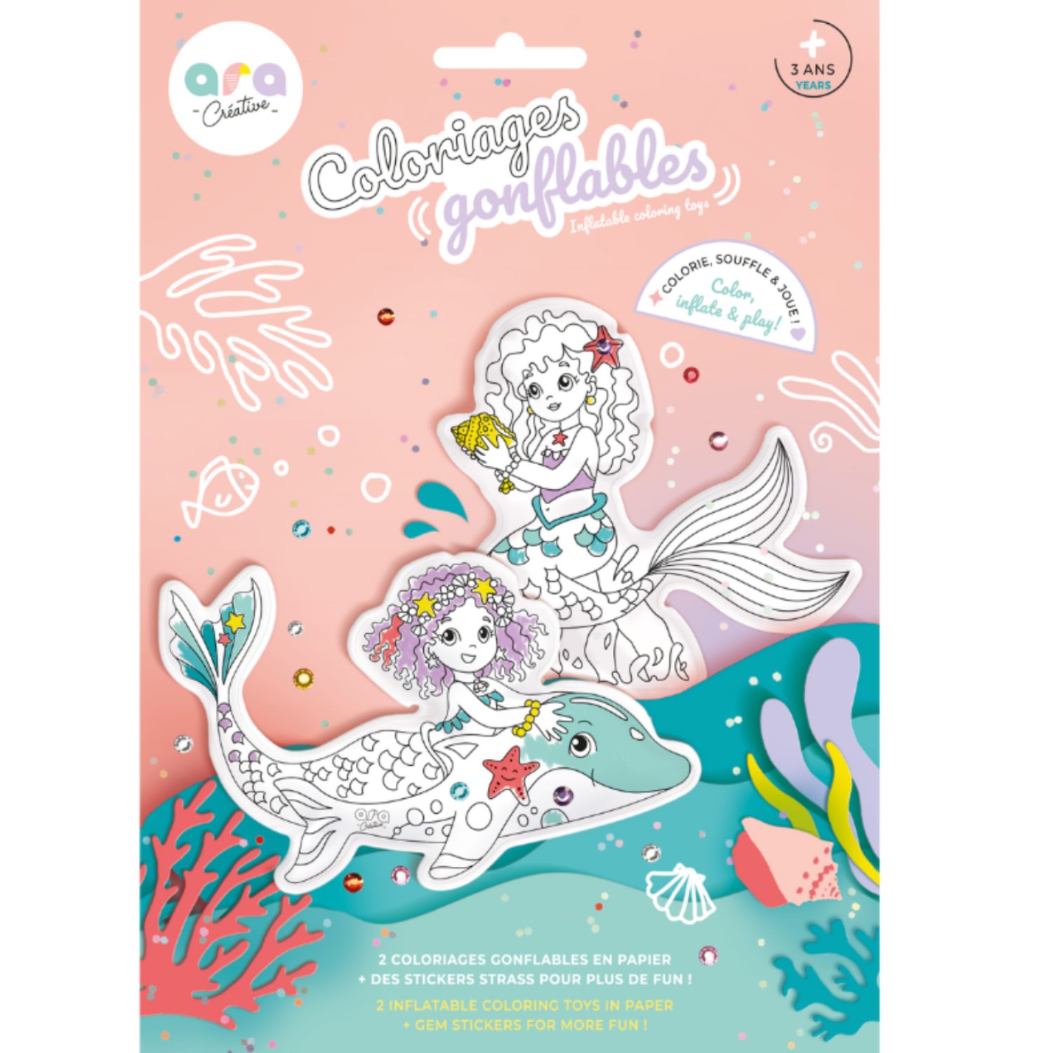 2 coloriages gonflables - Sirènes