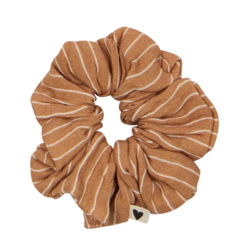 Chouchou gaze - Fines rayures