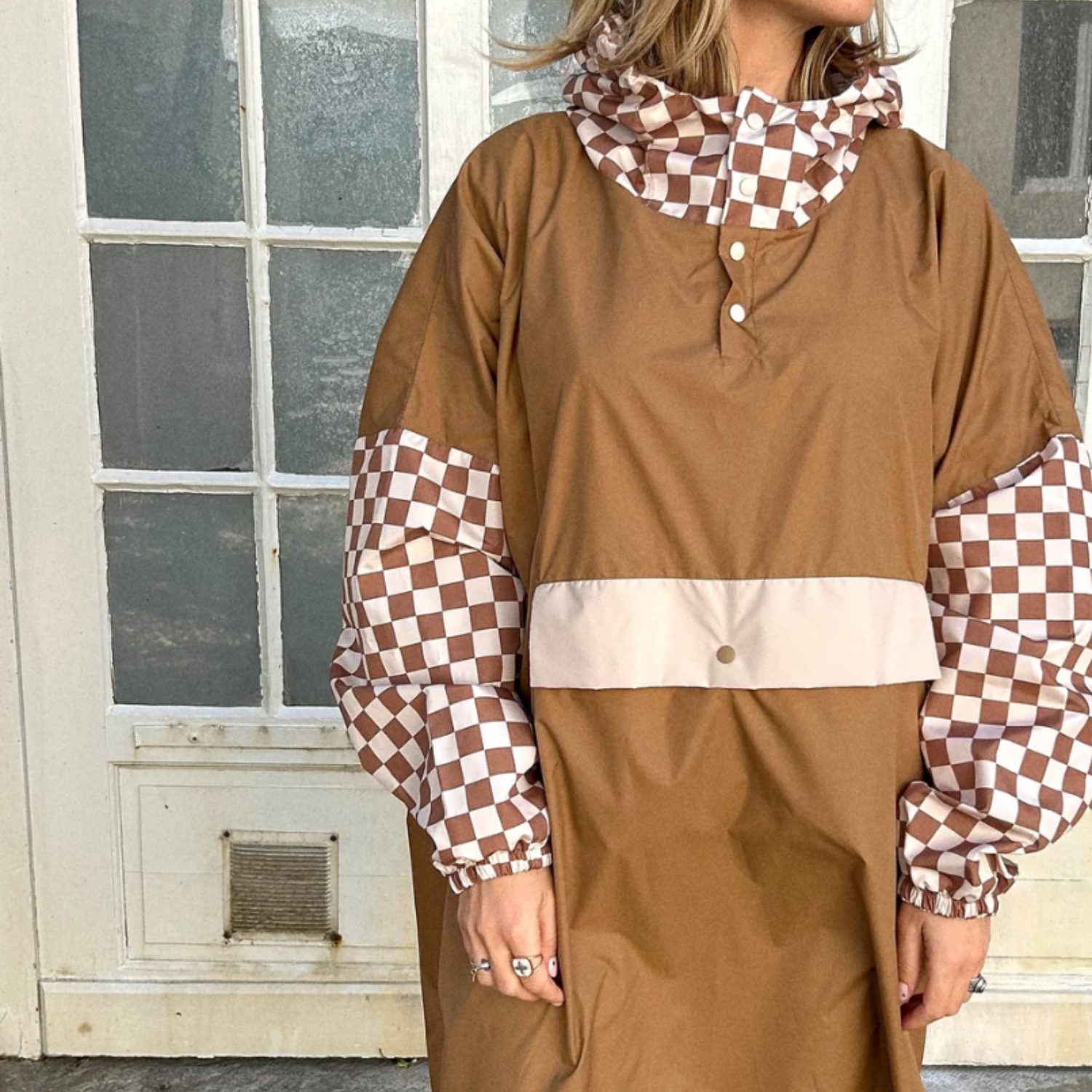 Poncho Adulte - Damier – Image 3