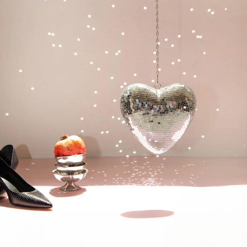 Cœur disco à suspendre