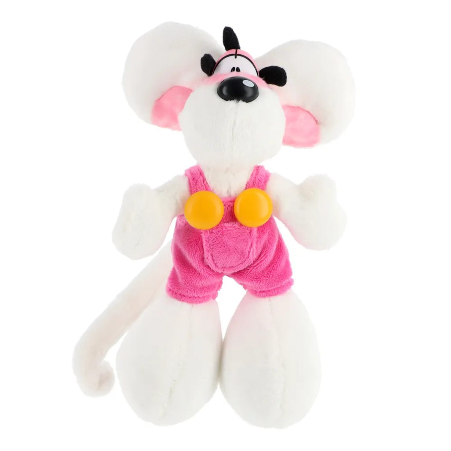 Peluche Diddl - salopette rose (20cm)