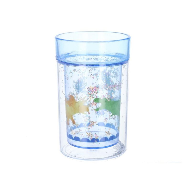 Verre à paillettes – Dinosaures
