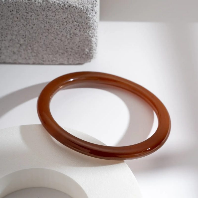 Jonc en résine - Marron