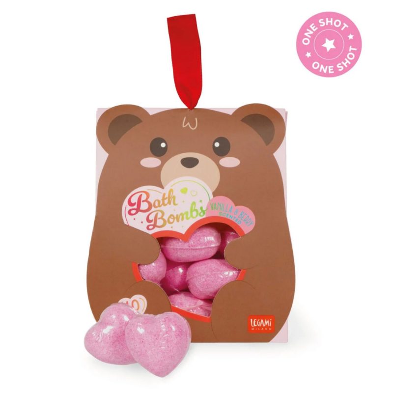Bombes de bain Teddy coeurs