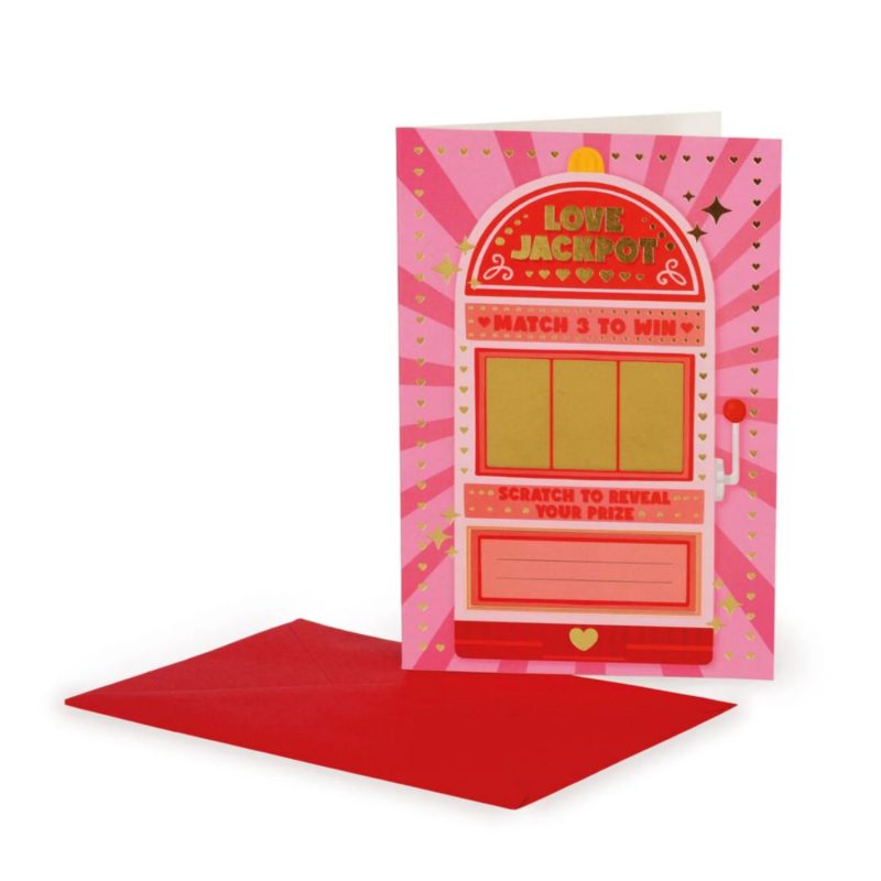 Carte de voeux à gratter - Love Jackpot