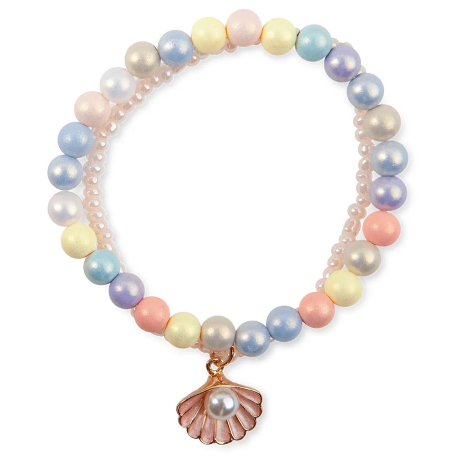 Boutique pastel sheel bracelet set