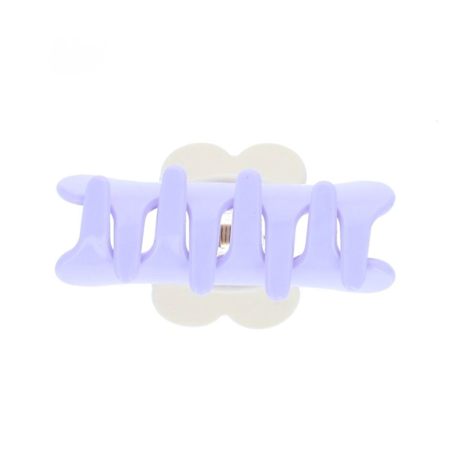 Pince croco Lila coeur crème – Image 2