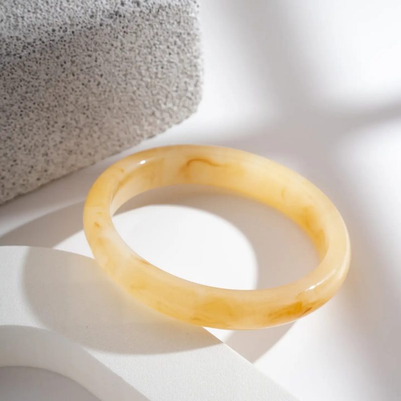 Jonc en résine - Beige écru