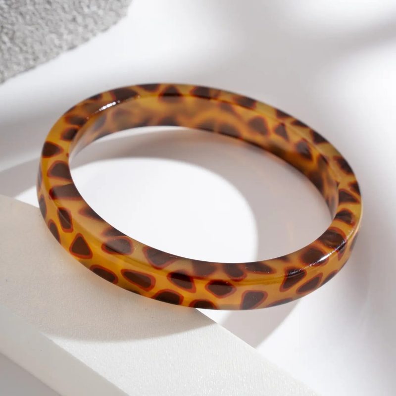 Jonc en résine - Léopard