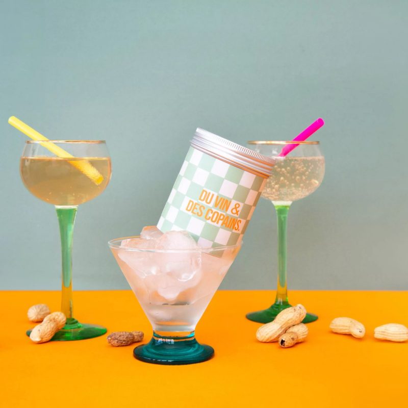 Bougie vegan parfumée - Du vin et des copains