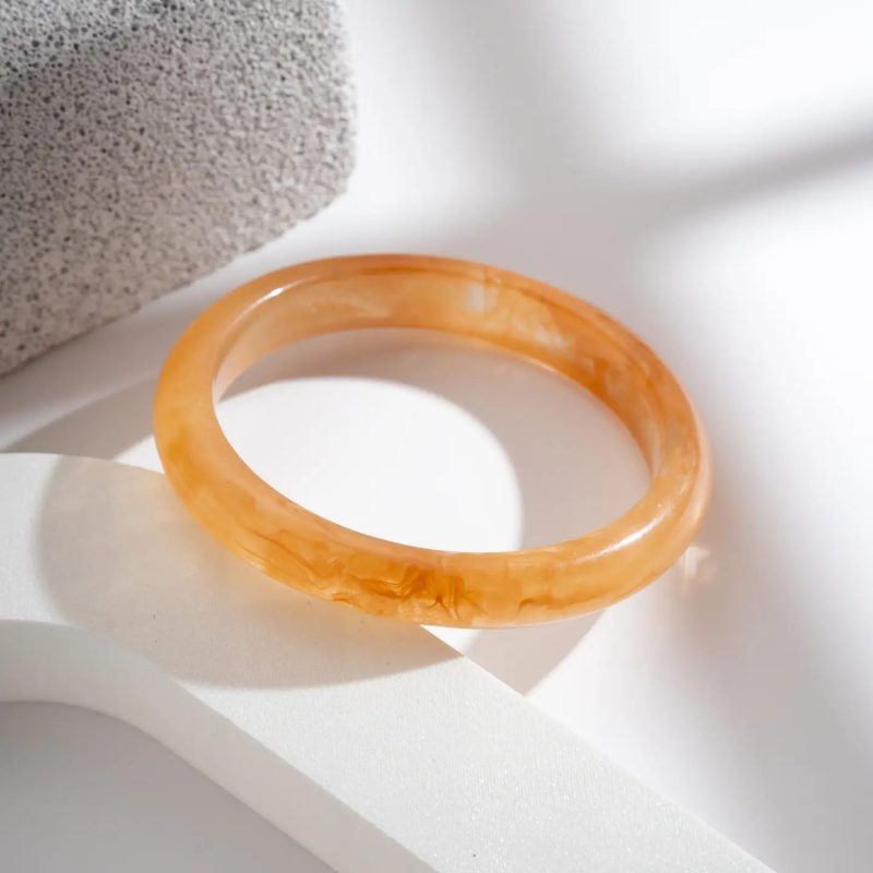 Jonc en résine - Marron clair